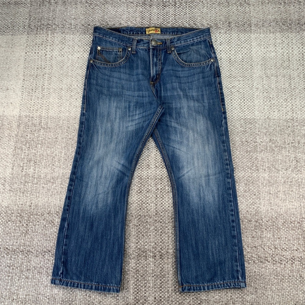 Wrangler 20X Style 42 Jeans Mens 34x26 Blue Vintage Bootcut Medium Wash Denim